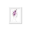 Picture of Purple and Pink Floral Figurative _GroupedProduct_Rectangle_Portrait_Framed_Matted_