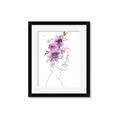 Picture of Purple and Pink Floral Figurative _GroupedProduct_Rectangle_Portrait_Framed_Matted_