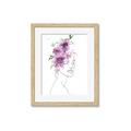 Picture of Purple and Pink Floral Figurative _GroupedProduct_Rectangle_Portrait_Framed_Matted_