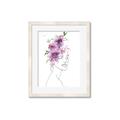 Picture of Purple and Pink Floral Figurative _GroupedProduct_Rectangle_Portrait_Framed_Matted_