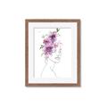 Picture of Purple and Pink Floral Figurative _GroupedProduct_Rectangle_Portrait_Framed_Matted_