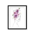 Picture of Purple and Pink Floral Figurative _GroupedProduct_Rectangle_Portrait_Framed_Matted_