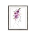 Picture of Purple and Pink Floral Figurative _GroupedProduct_Rectangle_Portrait_Framed_Matted_