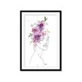 Picture of Purple and Pink Floral Figurative _GroupedProduct_Rectangle_Portrait_Framed_Matted_