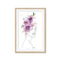 Picture of Purple and Pink Floral Figurative _GroupedProduct_Rectangle_Portrait_Framed_Matted_