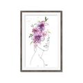 Picture of Purple and Pink Floral Figurative _GroupedProduct_Rectangle_Portrait_Framed_Matted_