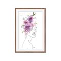 Picture of Purple and Pink Floral Figurative _GroupedProduct_Rectangle_Portrait_Framed_Matted_
