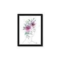 Picture of Purple and Green Flroal Figurative _GroupedProduct_Rectangle_Portrait_Framed_Matted_