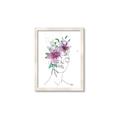 Picture of Purple and Green Flroal Figurative _GroupedProduct_Rectangle_Portrait_Framed_Matted_