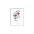 Picture of Purple and Green Flroal Figurative _GroupedProduct_Rectangle_Portrait_Framed_Matted_