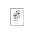 Picture of Purple and Green Flroal Figurative _GroupedProduct_Rectangle_Portrait_Framed_Matted_