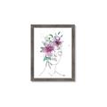 Picture of Purple and Green Flroal Figurative _GroupedProduct_Rectangle_Portrait_Framed_Matted_