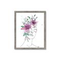 Picture of Purple and Green Flroal Figurative _GroupedProduct_Rectangle_Portrait_Framed_Matted_