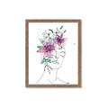 Picture of Purple and Green Flroal Figurative _GroupedProduct_Rectangle_Portrait_Framed_Matted_