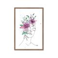 Picture of Purple and Green Flroal Figurative _GroupedProduct_Rectangle_Portrait_Framed_Matted_