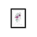 Picture of Purple and Green Flroal Figurative _GroupedProduct_Rectangle_Portrait_Framed_Matted_
