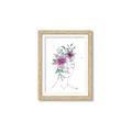 Picture of Purple and Green Flroal Figurative _GroupedProduct_Rectangle_Portrait_Framed_Matted_