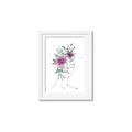Picture of Purple and Green Flroal Figurative _GroupedProduct_Rectangle_Portrait_Framed_Matted_