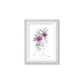 Picture of Purple and Green Flroal Figurative _GroupedProduct_Rectangle_Portrait_Framed_Matted_