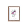 Picture of Purple and Green Flroal Figurative _GroupedProduct_Rectangle_Portrait_Framed_Matted_