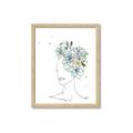 Picture of Green Floral Figurative _GroupedProduct_Rectangle_Portrait_Framed_Matted_