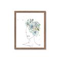 Picture of Green Floral Figurative _GroupedProduct_Rectangle_Portrait_Framed_Matted_