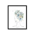 Picture of Green Floral Figurative _GroupedProduct_Rectangle_Portrait_Framed_Matted_