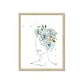 Picture of Green Floral Figurative _GroupedProduct_Rectangle_Portrait_Framed_Matted_