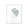 Picture of Green Floral Figurative _GroupedProduct_Rectangle_Portrait_Framed_Matted_