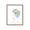 Picture of Green Floral Figurative _GroupedProduct_Rectangle_Portrait_Framed_Matted_