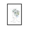 Picture of Green Floral Figurative _GroupedProduct_Rectangle_Portrait_Framed_Matted_