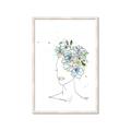 Picture of Green Floral Figurative _GroupedProduct_Rectangle_Portrait_Framed_Matted_