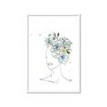 Picture of Green Floral Figurative _GroupedProduct_Rectangle_Portrait_Framed_Matted_