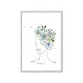 Picture of Green Floral Figurative _GroupedProduct_Rectangle_Portrait_Framed_Matted_