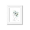 Picture of Green Floral Figurative _GroupedProduct_Rectangle_Portrait_Framed_Matted_
