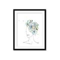 Picture of Green Floral Figurative _GroupedProduct_Rectangle_Portrait_Framed_Matted_