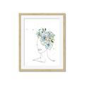Picture of Green Floral Figurative _GroupedProduct_Rectangle_Portrait_Framed_Matted_