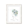 Picture of Green Floral Figurative _GroupedProduct_Rectangle_Portrait_Framed_Matted_