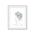 Picture of Green Floral Figurative _GroupedProduct_Rectangle_Portrait_Framed_Matted_
