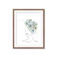 Picture of Green Floral Figurative _GroupedProduct_Rectangle_Portrait_Framed_Matted_