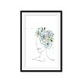 Picture of Green Floral Figurative _GroupedProduct_Rectangle_Portrait_Framed_Matted_