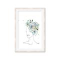 Picture of Green Floral Figurative _GroupedProduct_Rectangle_Portrait_Framed_Matted_