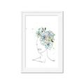 Picture of Green Floral Figurative _GroupedProduct_Rectangle_Portrait_Framed_Matted_