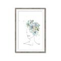 Picture of Green Floral Figurative _GroupedProduct_Rectangle_Portrait_Framed_Matted_