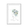 Picture of Green Floral Figurative _GroupedProduct_Rectangle_Portrait_Framed_Matted_