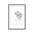 Picture of Green Floral Figurative _GroupedProduct_Rectangle_Portrait_Framed_Matted_