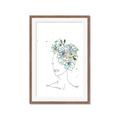 Picture of Green Floral Figurative _GroupedProduct_Rectangle_Portrait_Framed_Matted_