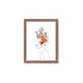 Picture of Orange Floral Figurative _GroupedProduct_Rectangle_Portrait_Framed_Matted_