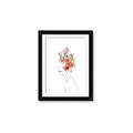 Picture of Orange Floral Figurative _GroupedProduct_Rectangle_Portrait_Framed_Matted_