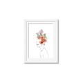 Picture of Orange Floral Figurative _GroupedProduct_Rectangle_Portrait_Framed_Matted_